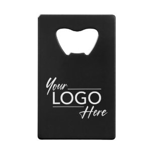 Promotional Company Logo Black Credit Card Bottle Opener
