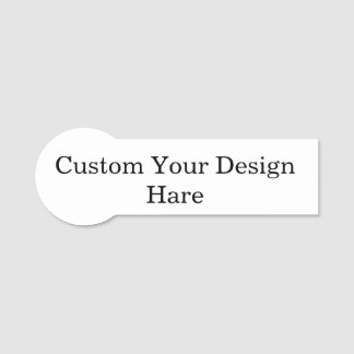 promotional Custom Simple your Logo 3.75" X 1.25" Name Tag