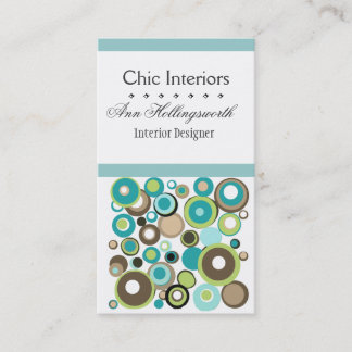 Promotional Fun Playful Geometric Modern Design Business Card