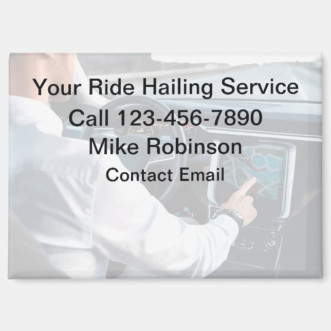 Promotional High Quality Uber Driver  Magnet (Front)