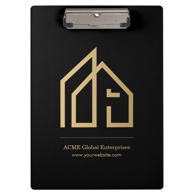 Promotional Item Modern Real Estate Clipboard (Front)