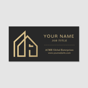 Promotional Item Modern Real Estate Name Tag