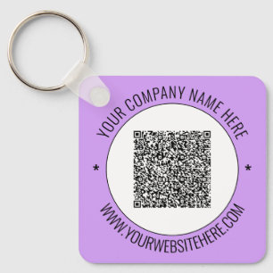 Promotional Keychain Your QR Code Name Website