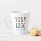 Promotional Latte Mug Custom Business Logo Branded