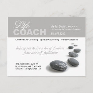 PROMOTIONAL Life Coach advertisement Postcard