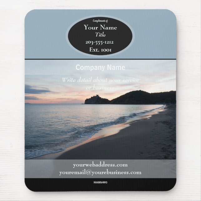 Promotional Mousepad Beach HAMbyWG Mouse Pad (Front)