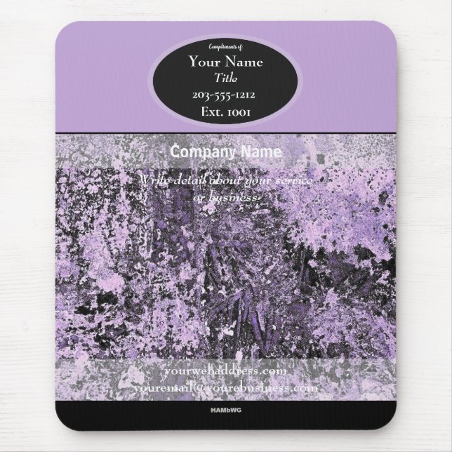 Promotional Mousepad Lavender HAMbyWG Mouse Pad (Front)