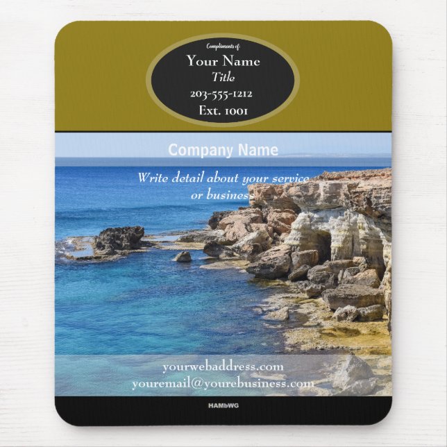 Promotional Mousepad Ocean Cliff - HAMbyWG (Front)
