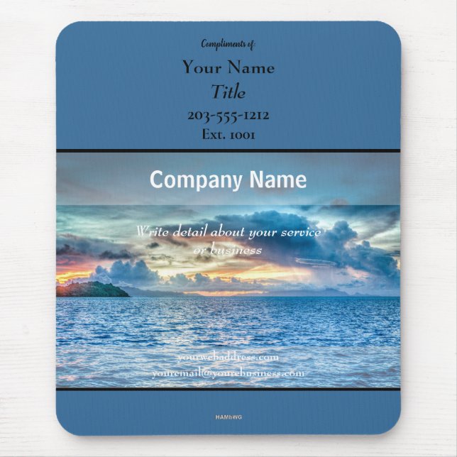 Promotional Mousepad Ocean- HAMbyWG (Front)