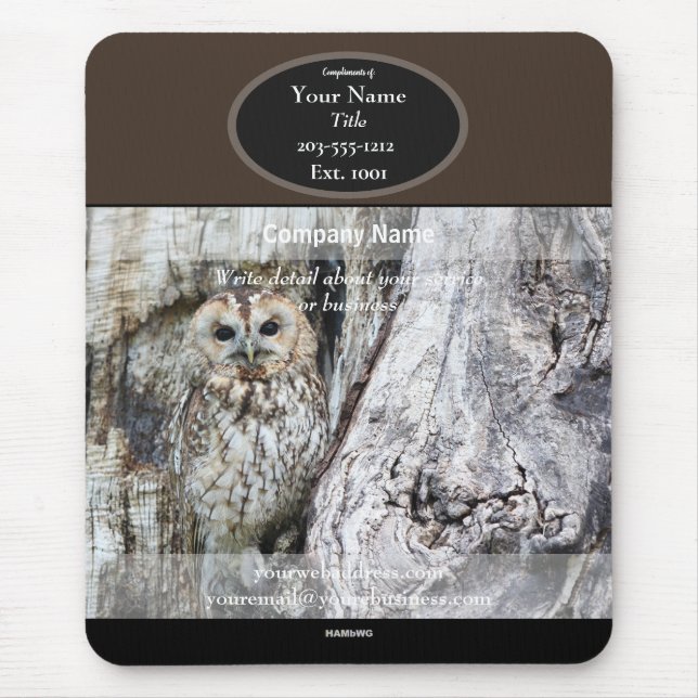 Promotional Mousepad Owl HAMbyWG Mouse Pad (Front)