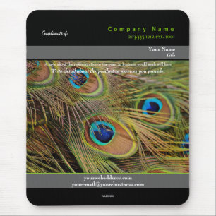 Promotional Mousepad Peacock Feathers - HAMbyWG