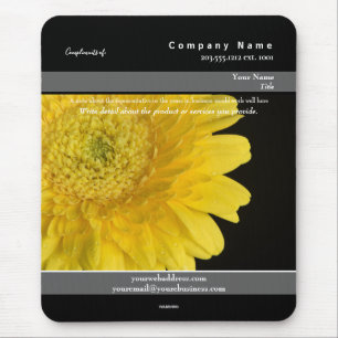 Promotional Mousepad Yellow Flower Theme - HAMbyWG
