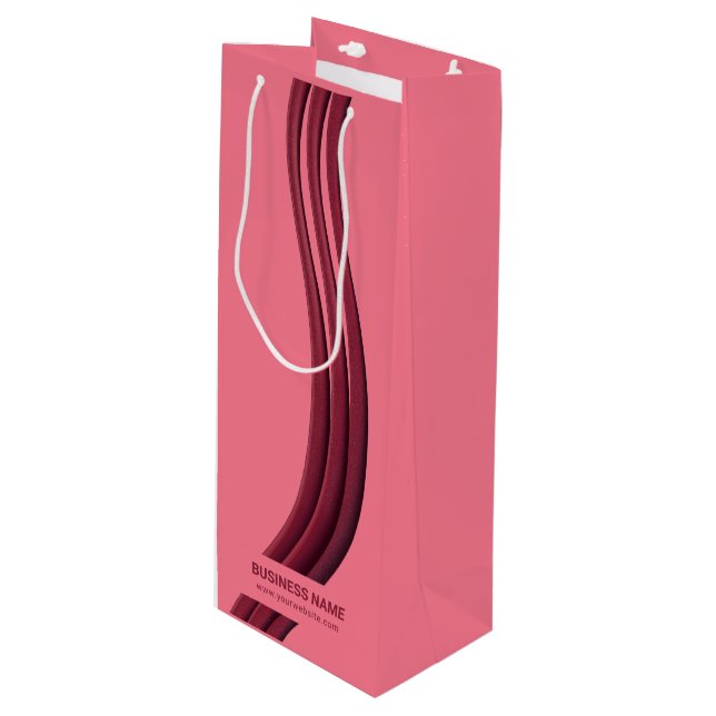 Promotional Own Brand Packaging Custom Wine Gift Bag (Front Angled)