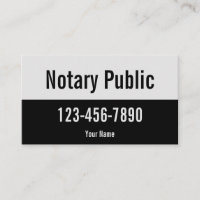 Promotional Pale Grey and Black Notary Public