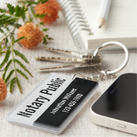 Promotional Pale Grey and Black Notary Public