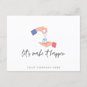 Promotional Real Estate Business Postcard