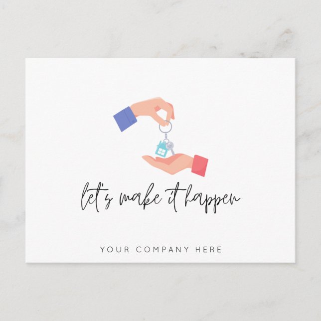 Promotional Real Estate Business  Postcard (Front)