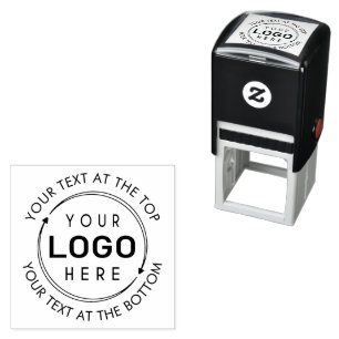 Promotional Round Custom Logo Self-inking Stamp