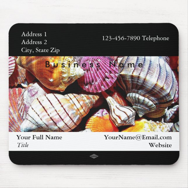 Promotional Seashell Photo Mousepad (Front)