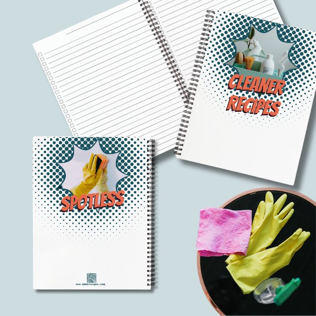Promotional Speech Bubble Design Cleaner Recipe  Notebook (Promotional Speech Bubble Design Cleaner Recipe Notebook)