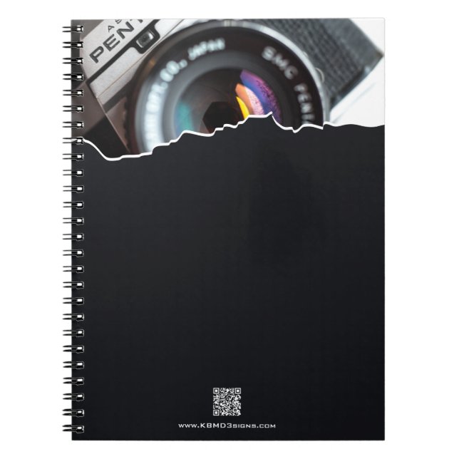  Promotional Thank you! Gift Photographer Black Notebook (Front)