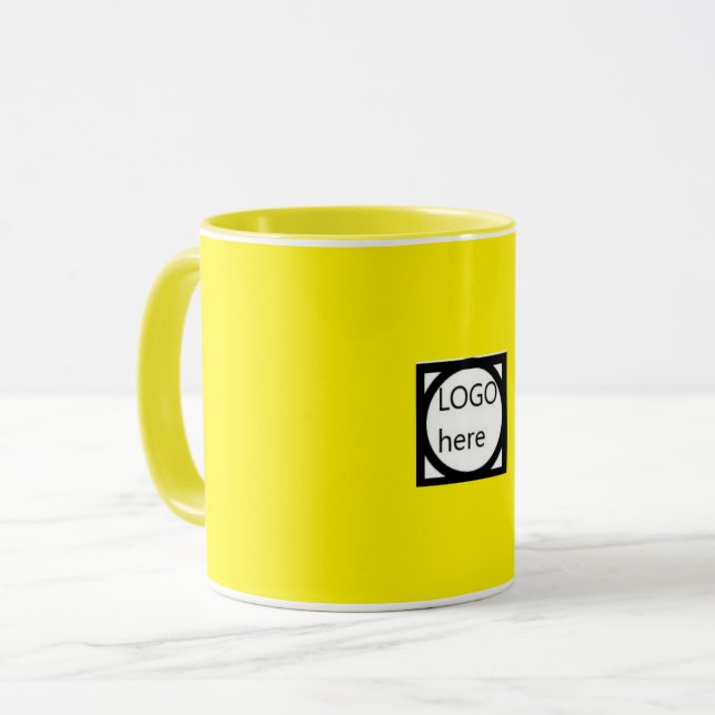 Promotional Two Colour Coffee, Brown Mug (Front Left)