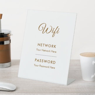 Promotional Wifi Password Network Pedestal Sign
