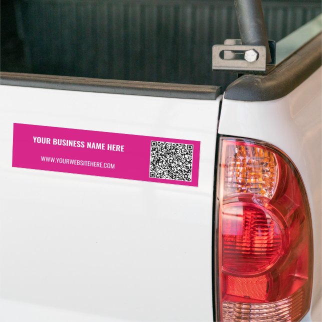 Promotional Your Business QR Code Bumper Sticker (On Truck)
