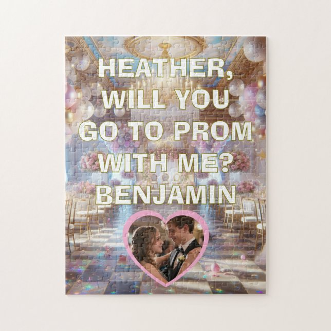 Promposal | Go to Prom with Me Question Photo Jigsaw Puzzle (Vertical)