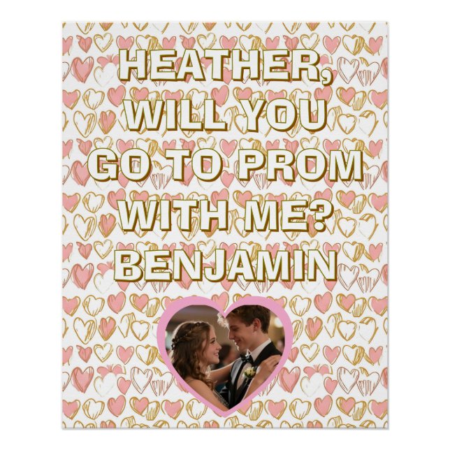 Promposal | Go to Prom with Me Question Photo Poster (Front)