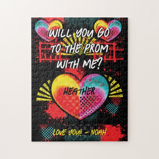 Promposal Will You Go To The Prom  Jigsaw Puzzle (Vertical)