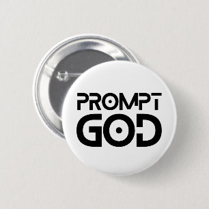 Prompt Engineer Prompt God AI Tech Prompt Master 2 Inch Round Button