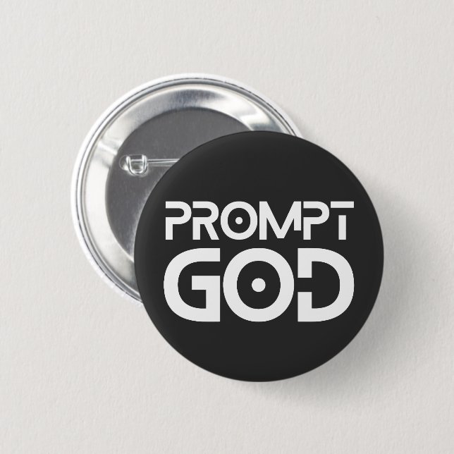 Prompt Engineer Prompt God AI Tech Prompt Master 2 Inch Round Button (Front & Back)