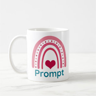 Prompt Viva Magenta Boho Rainbow Coffee Mug