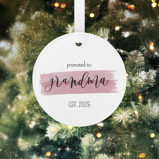 Promu à grand-mère Ornament personnalisé