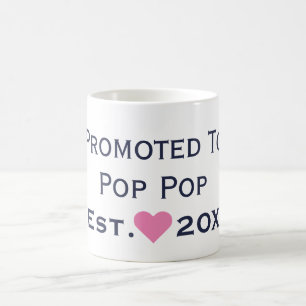 Promu À Pop Pop Navy & Pink Mug