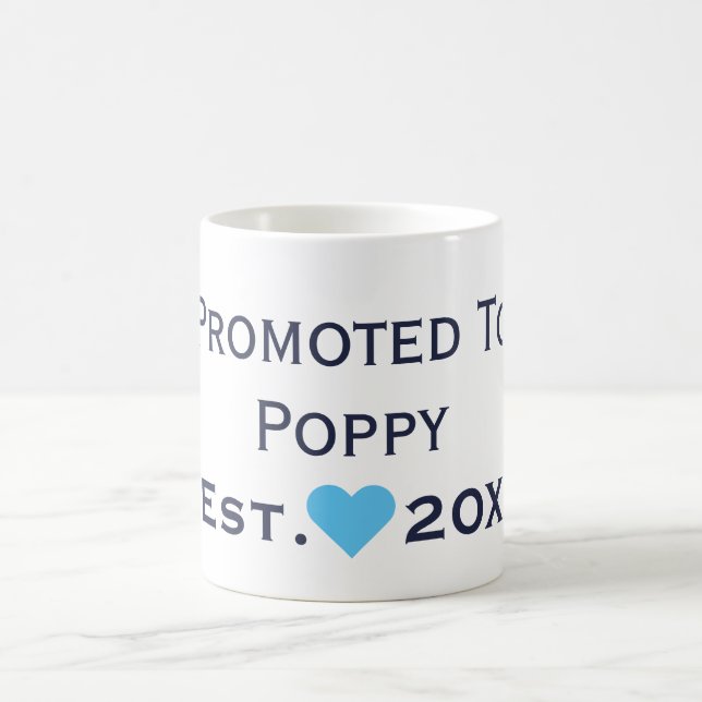 Promu À Poppy Navy & Bright Blue Mug (Centre)