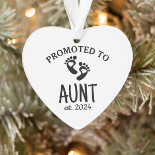 Promu à Tante / Coeur chic Faire-part de naissance