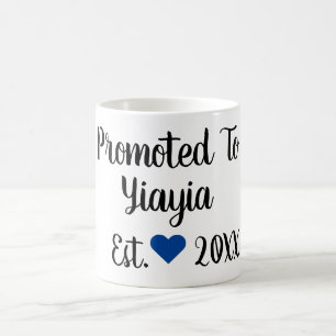 Promu À Yiayia Black & Blue Mug