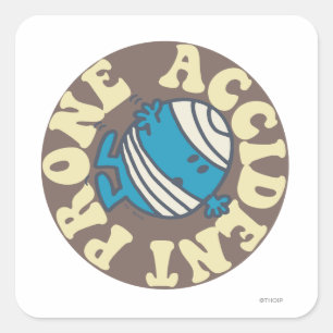 Prone Accident Square Sticker
