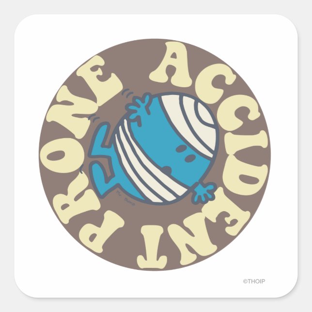 Prone Accident Square Sticker (Front)