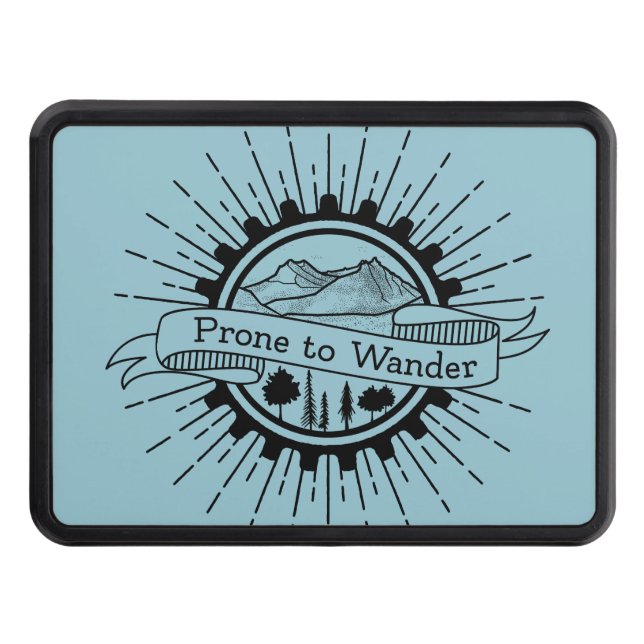Prone to Wander Traveler Trailer Hitch Cover (Front)