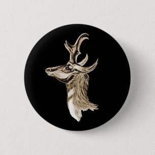 Pronghorn 2 Inch Round Button
