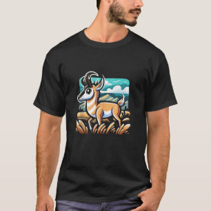 Pronghorn Hunter Animal Hunt Rifle Antelope Huntin T-Shirt