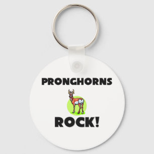 Pronghorns Rock Keychain