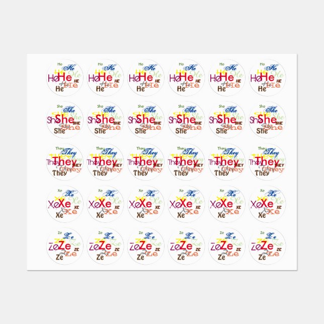 Pronouns All Over (Sheet)