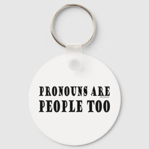Pronouns Keychain