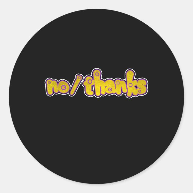 Pronouns Nothanks Inter Flag Colours Sticker  (Front)