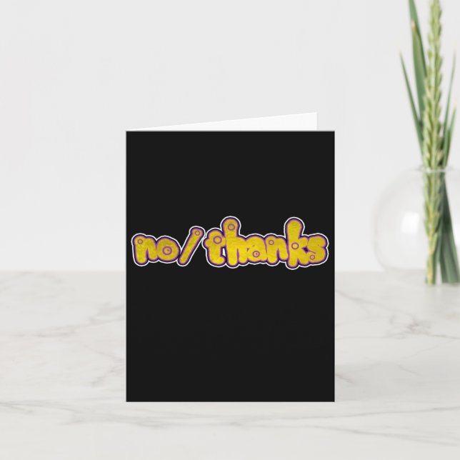 Pronouns Nothanks Inter Flag Colours Sticker  Card (Front)