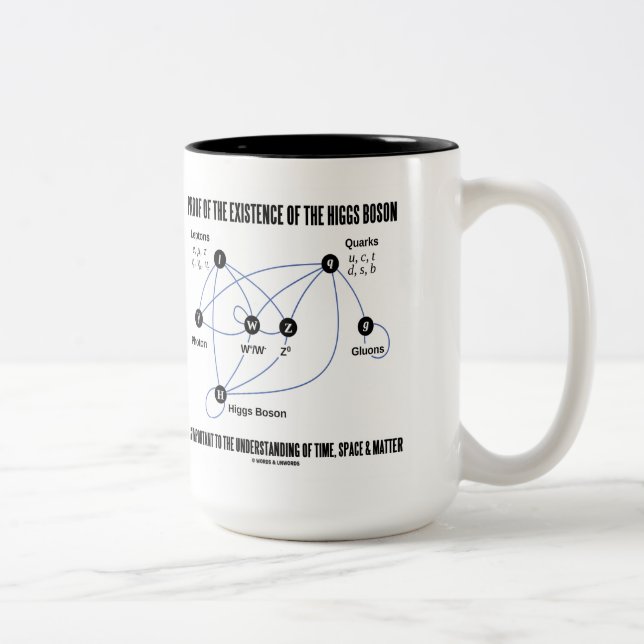 Proof Of The Existence Of The Higgs Boson Two-Tone Coffee Mug (Right)